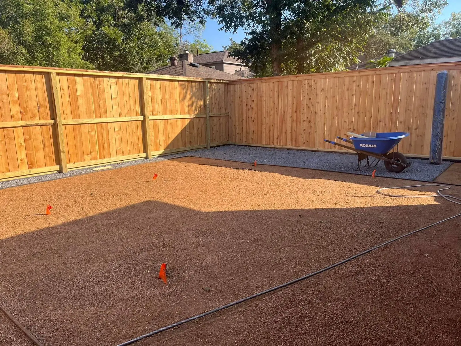 Professional site leveling and drainage